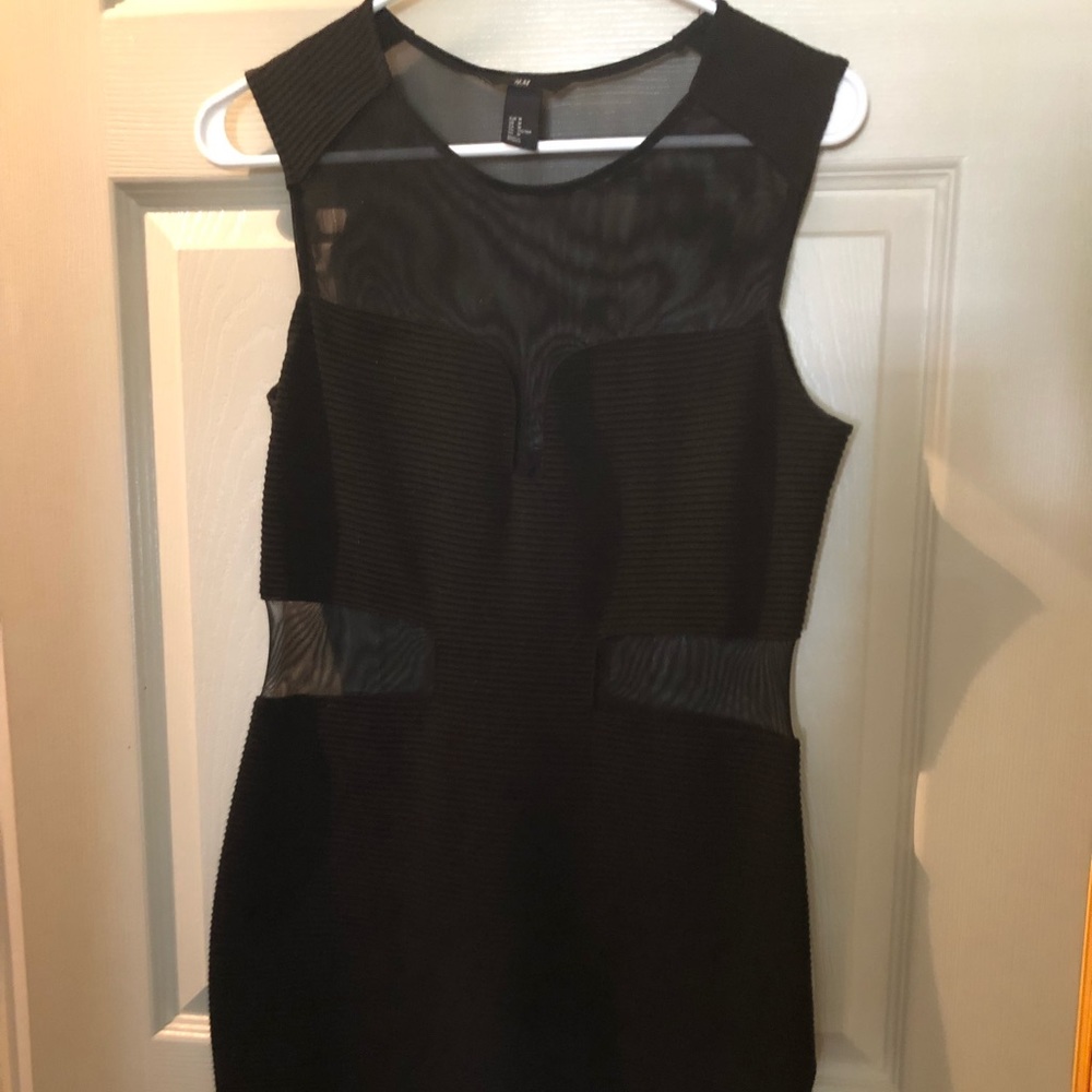Black mesh H&M dress